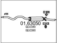 Zadní tlumič výfuku MTS 01.63050