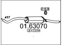 Zadní tlumič výfuku MTS 01.63070