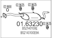 Zadní tlumič výfuku MTS 01.63230