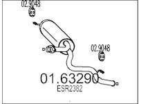 Zadní tlumič výfuku MTS 01.63290