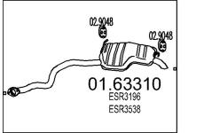 Zadní tlumič výfuku MTS 01.63310