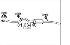 Zadní tlumič výfuku MTS 01.63440