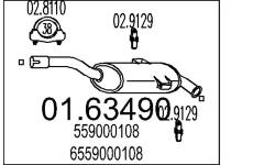 Zadni tlumic vyfuku MTS 01.63490