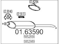 Zadní tlumič výfuku MTS 01.63590