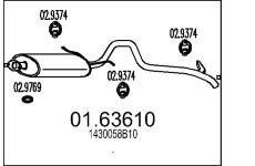 Zadní tlumič výfuku MTS 01.63610