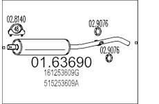 Zadni tlumic vyfuku MTS 01.63690