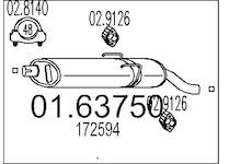 Zadní tlumič výfuku MTS 01.63750