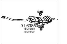 Zadní tlumič výfuku MTS 01.63850