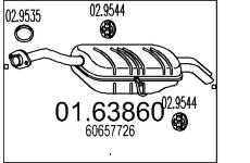 Zadní tlumič výfuku MTS 01.63860