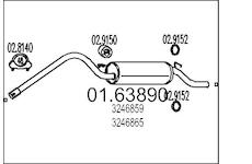 Zadní tlumič výfuku MTS 01.63890