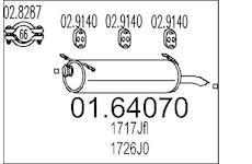 Zadní tlumič výfuku MTS 01.64070