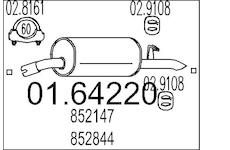 Zadní tlumič výfuku MTS 01.64220
