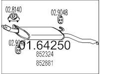Zadní tlumič výfuku MTS 01.64250