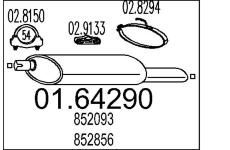 Zadní tlumič výfuku MTS 01.64290