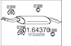 Zadní tlumič výfuku MTS 01.64370