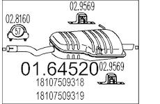 Zadní tlumič výfuku MTS 01.64520