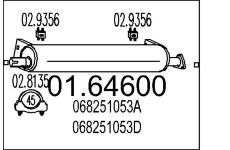 Zadni tlumic vyfuku MTS 01.64600