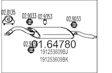 Zadní tlumič výfuku MTS 01.64780