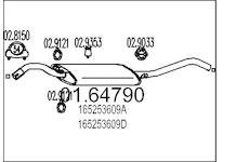 Zadní tlumič výfuku MTS 01.64790