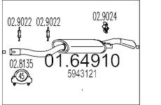 Zadní tlumič výfuku MTS 01.64910
