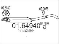 Zadni tlumic vyfuku MTS 01.64940