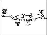 Zadní tlumič výfuku MTS 01.64970