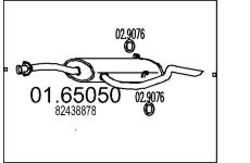 Zadní tlumič výfuku MTS 01.65050