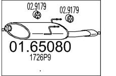 Zadní tlumič výfuku MTS 01.65080