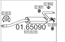 Zadní tlumič výfuku MTS 01.65090