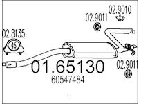 Zadní tlumič výfuku MTS 01.65130