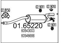 Zadní tlumič výfuku MTS 01.65220