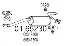 Zadní tlumič výfuku MTS 01.65230