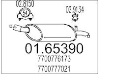 Zadní tlumič výfuku MTS 01.65390