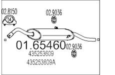 Zadní tlumič výfuku MTS 01.65460