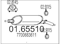 Zadní tlumič výfuku MTS 01.65510