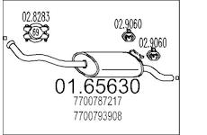 Zadní tlumič výfuku MTS 01.65630