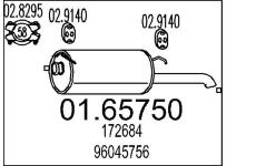 Zadní tlumič výfuku MTS 01.65750