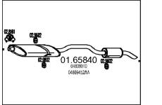 Zadní tlumič výfuku MTS 01.65840