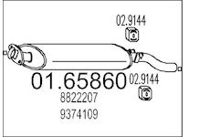 Zadní tlumič výfuku MTS 01.65860