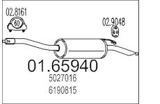Zadní tlumič výfuku MTS 01.65940