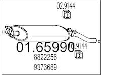 Zadní tlumič výfuku MTS 01.65990