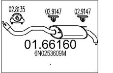Zadní tlumič výfuku MTS 01.66160
