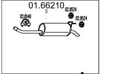 Zadní tlumič výfuku MTS 01.66210