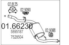Zadní tlumič výfuku MTS 01.66230