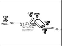 Zadní tlumič výfuku MTS 01.66260