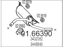Zadni tlumic vyfuku MTS 01.66390