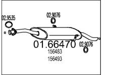 Zadní tlumič výfuku MTS 01.66470