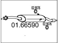Zadní tlumič výfuku MTS 01.66590