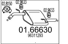 Zadní tlumič výfuku MTS 01.66630