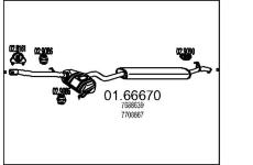 Zadní tlumič výfuku MTS 01.66670
